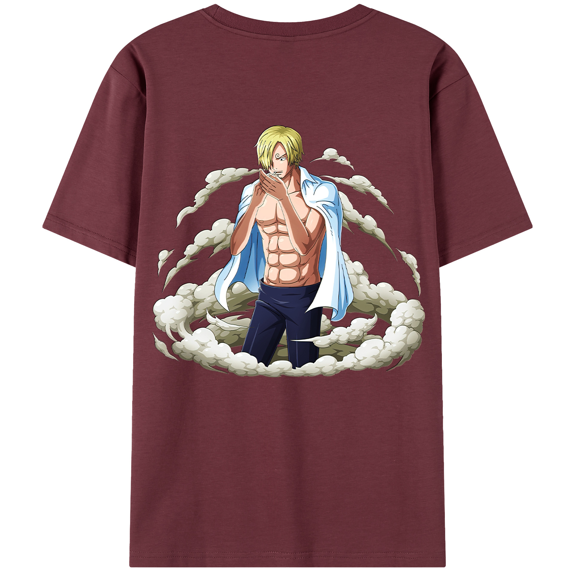 ワンピース サンジ ONE PIECE Sanji 綿100％半袖Tシャツ（背面プリント）
